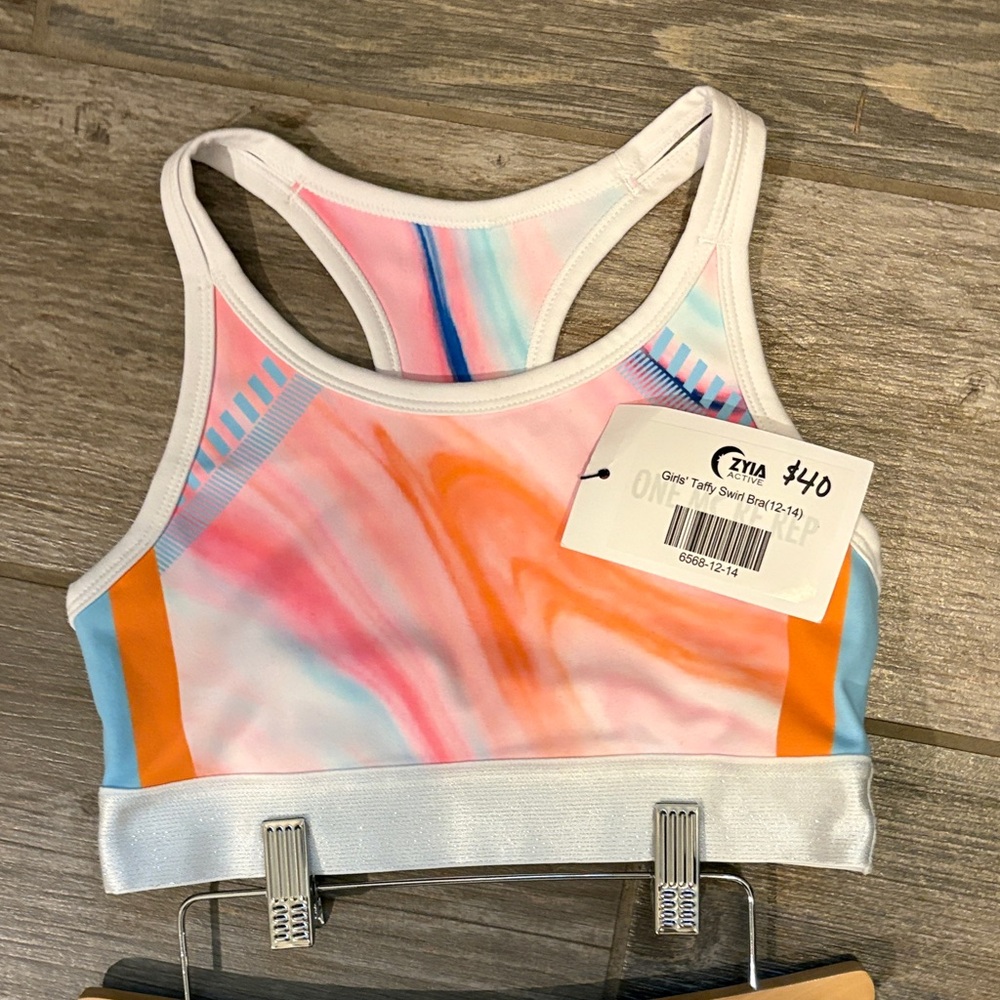 Zyia Girls Taffy Swirl Bra